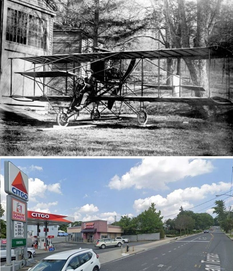 Charles R. Wittemann'S Airplane Plant Near Manor Rd., Castleton Corners, Opened In 1905 And Later Moved To New Jersey. Second Photo Is From 2015
