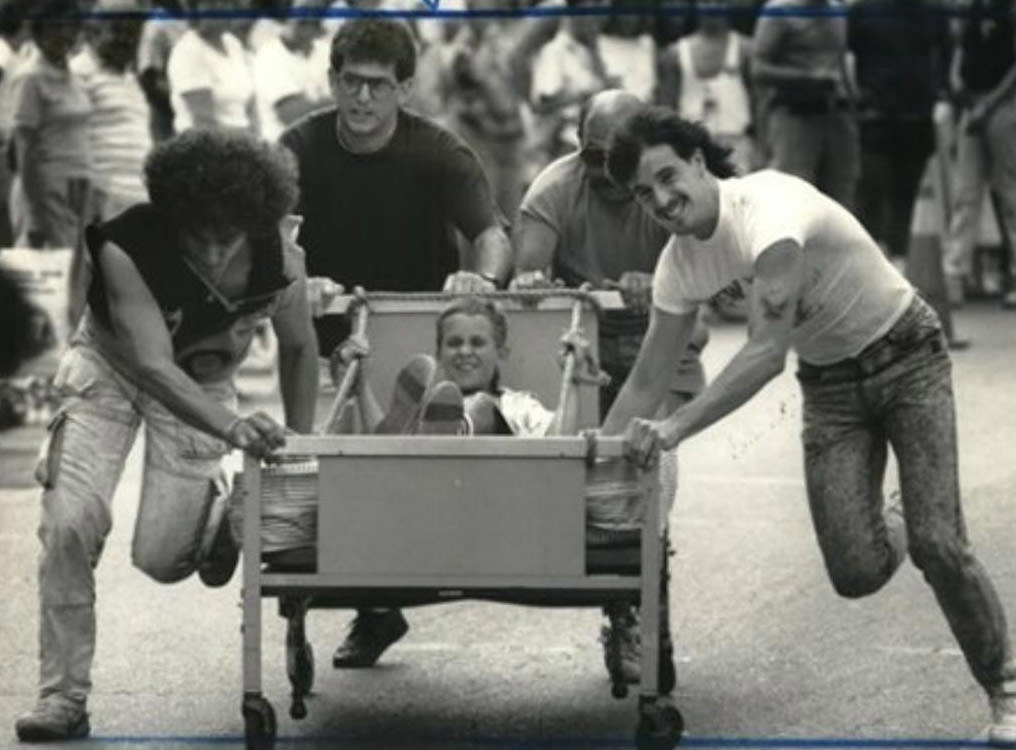 The Bed Race At The Richmond County Fair, 1989.