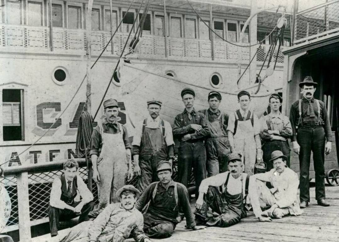 Crew Of The Northfield Staten Island Ferry, 1899.