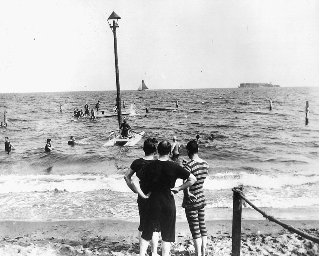 Bathers At Midland Beach, 1900S