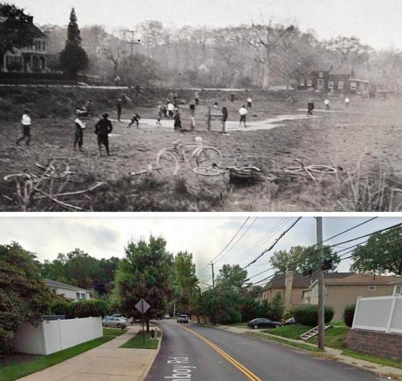Amboy Road, Annadale, Where Children Are Seen Playing In A Lot Between Barclay And Arden Avenues Around 1924.