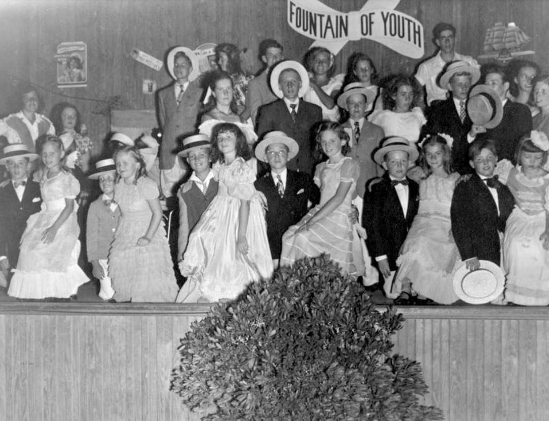 Kids Whose Families Summered At Cedar Grove Beach Staged A Season-Ending Show; Cast Of August 29, 1945