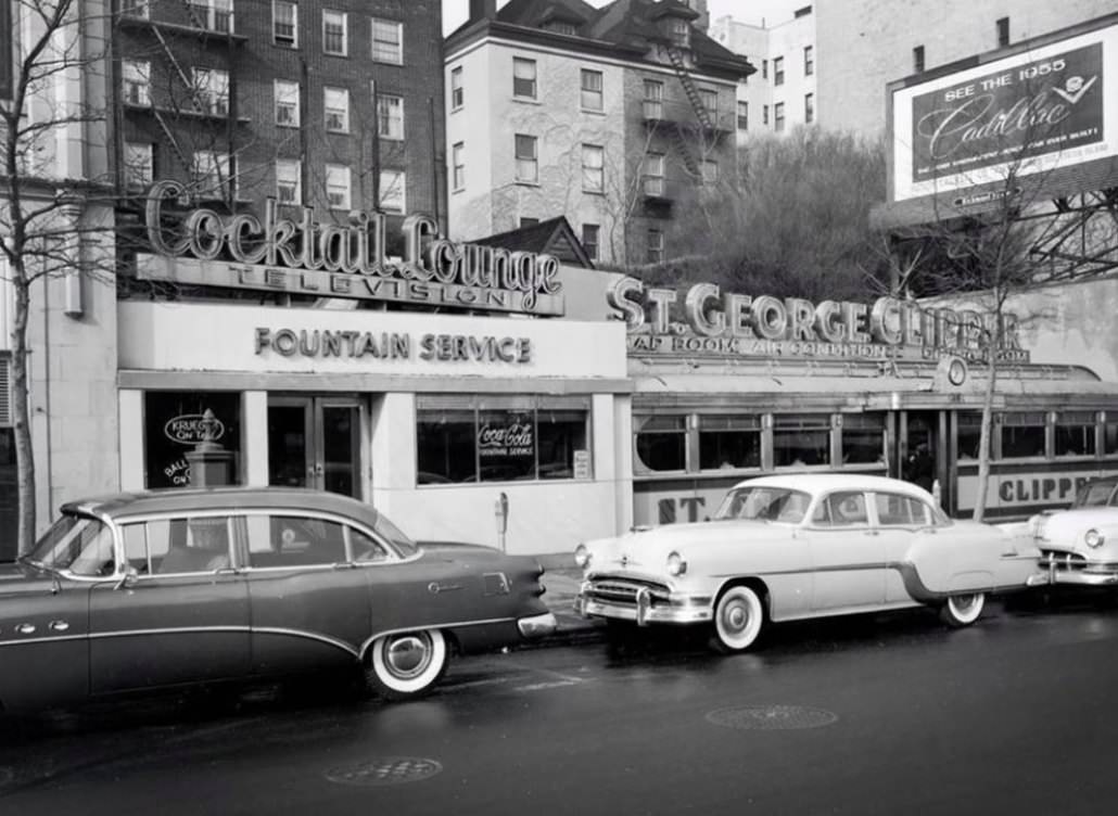 St. George Clipper Was Located At 40 Bay Street In St. George; It Then Became Gibb'S Southern Bar-B-Que And Karl’s Clipper, Which Closed In 2016, 1950S.