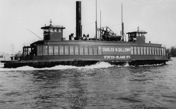 The Charles W. Galloway, Last Steamboat Ferry For The Perth Amboy To Tottenville Run, Built In 1922; Service Ceased In 1963, 1948.