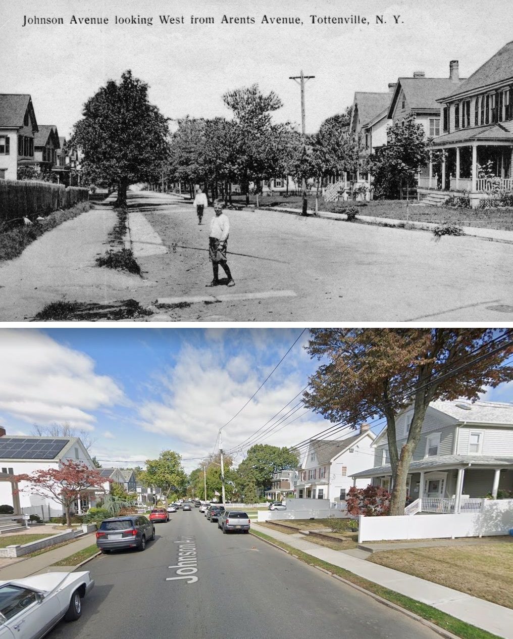 Johnson Ave. From Craig Ave. In Arthur Kill Rd. Offers A Historical View.