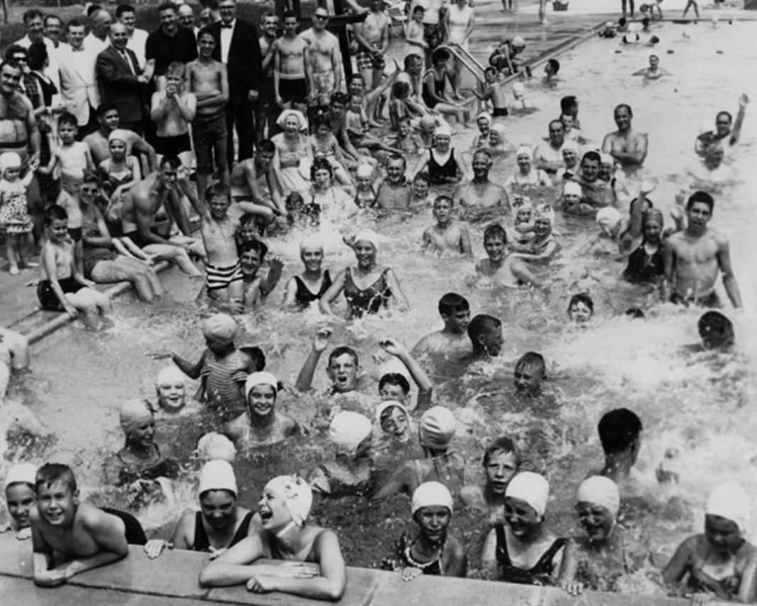 Opening Day At The South Shore Swim Club, 1950S