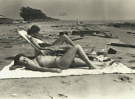 Sunbathing On Staten Island Beaches, 1980S