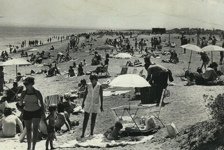 Increased Beach Usage Due To Clean Water And Sunny Skies, 1975.