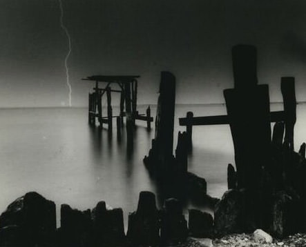 Lightning Cuts Through The Summer Sky At Manhattan Beach In Tottenville, 1992.