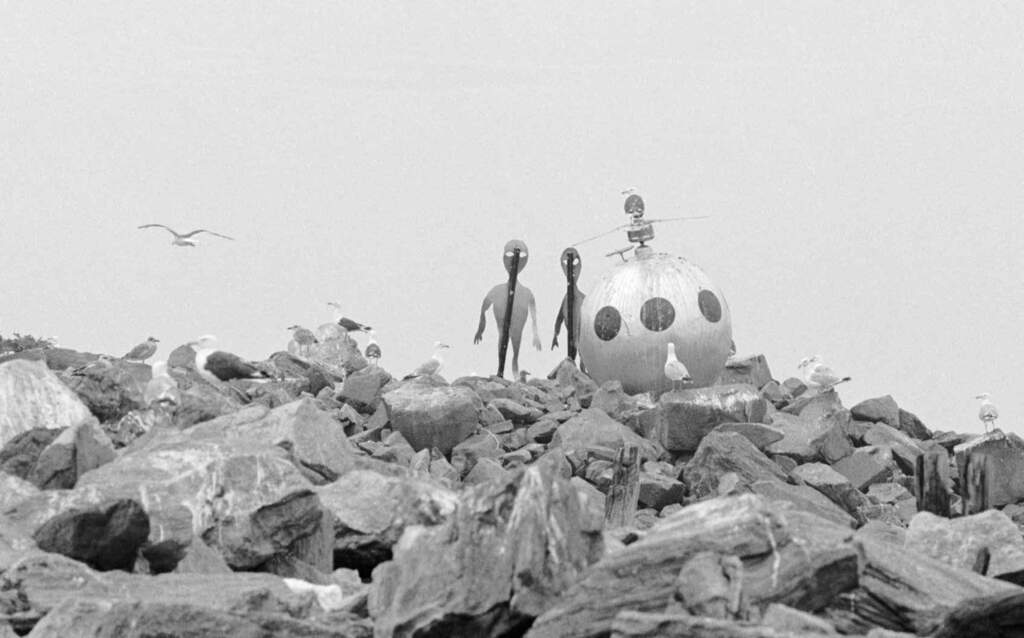 Alien Structure Appears On Swinburne Island Off South Beach, 1996.