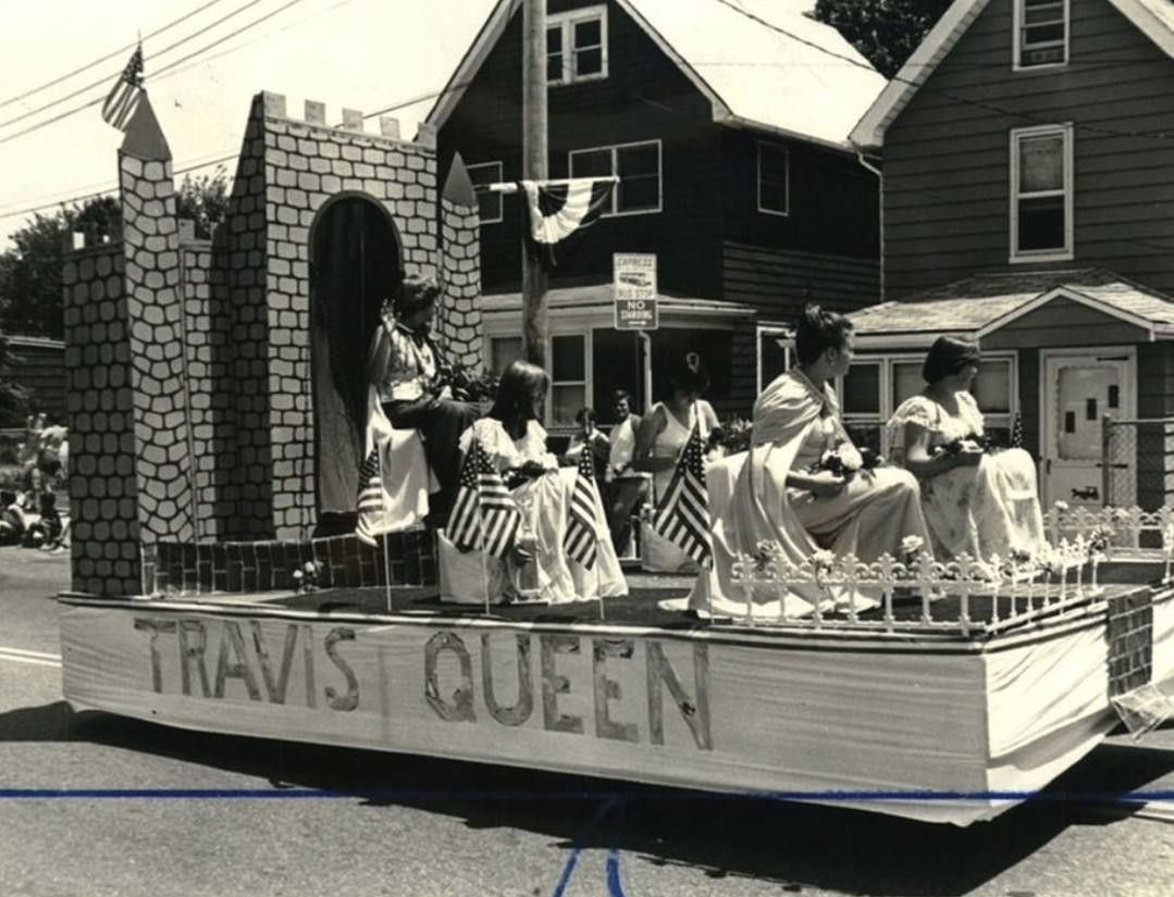 Travis Parade Queen Dawn Filipowicz In Travis Fourth Of July Parade, 1980.