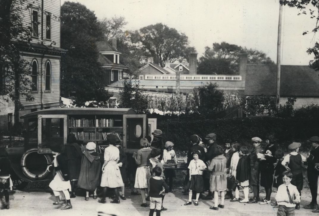 Staten Island'S Original Bookmobile, City'S First &Amp;Quot;Library On Wheels,&Amp;Quot; 1922.