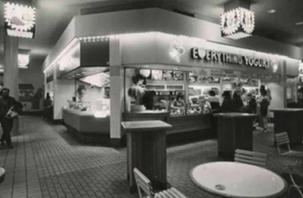 Everything Yogurt In The Staten Island Mall Food Court, 1985.