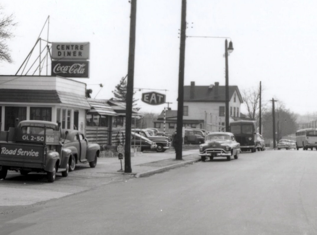 View East On Forest Avenue Near Willowbrook Road In Elm Park, 1954.