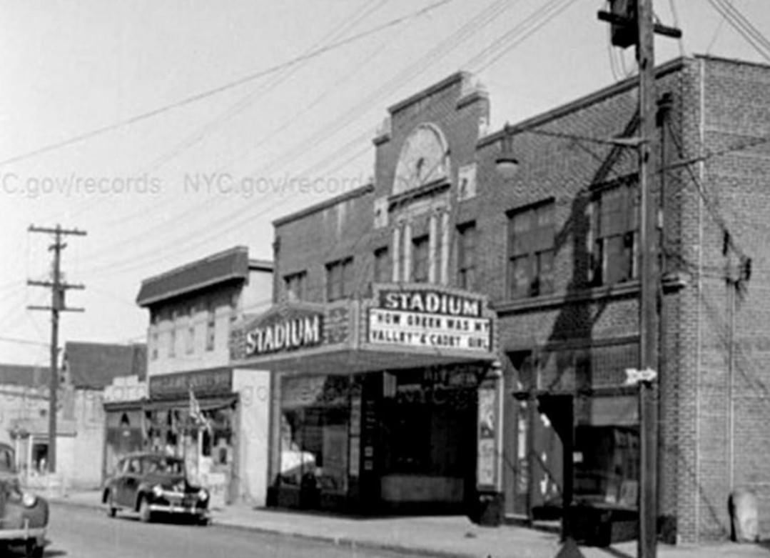 The Old Stadium Theater On Main Street, Shown Around 1941, Stayed In Operation Until 1957.