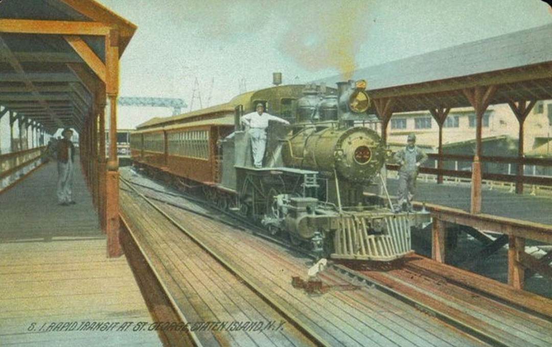 Staten Island Rapid Transit Station In St. George, 1900S