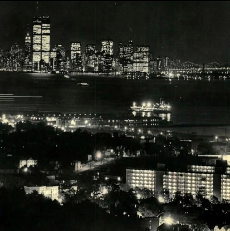 Nyc Skyline As Seen From Staten Island'S North Shore, 1979.