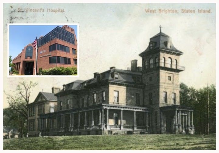 St. Vincent'S Hospital (Rumc), Formerly W.t. Garner Mansion, Became St. Austin'S School, 1880S.