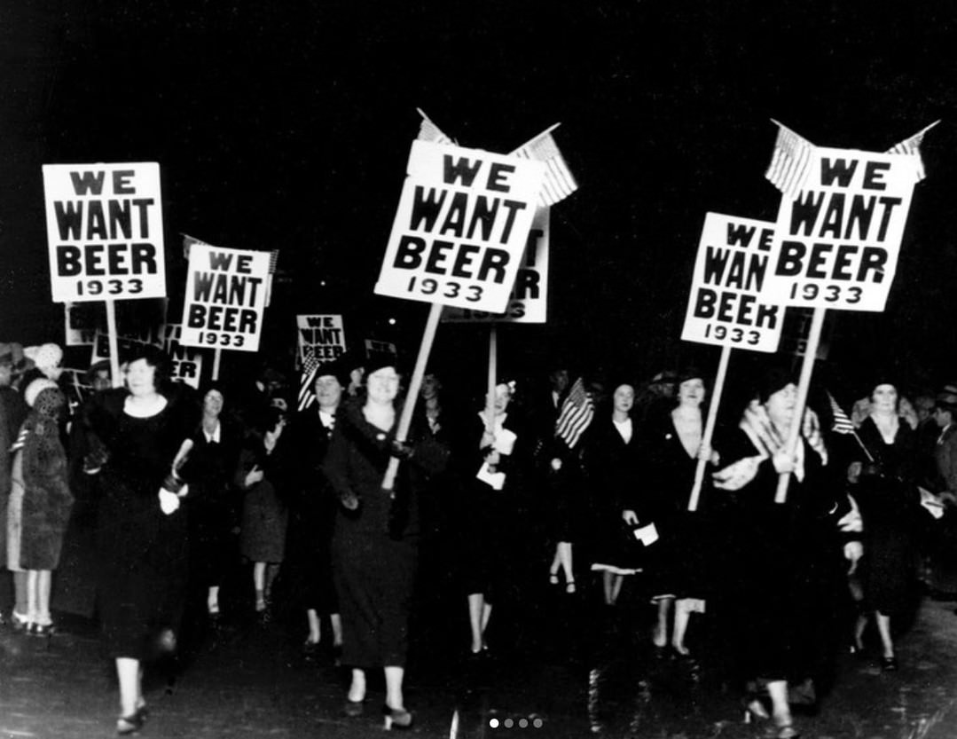 The 18Th Amendment, Prohibition Period In American History, Ratified 1919, Repealed 1933.