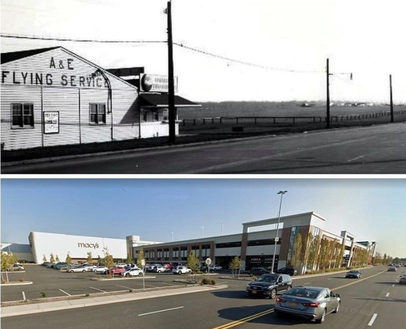 A &Amp;Amp; E Flying Service In 1960S And The Same Place In 2017