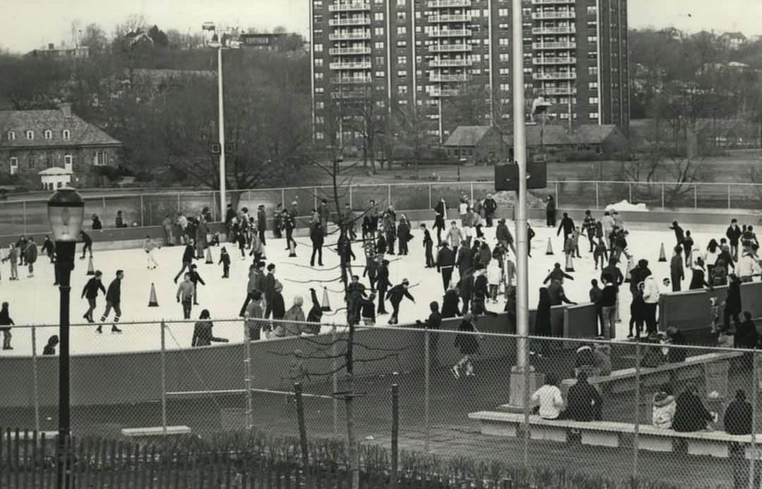 War Memorial Skating Rink In Clove Lakes Park, 1971.