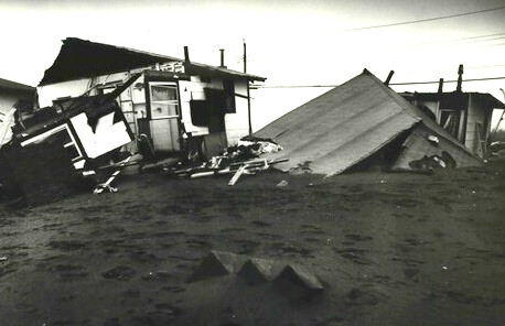 Twenty-Eight Bungalows At Cedar Grove Beach Club In New Dorp Beach Are Left In Ruins After A Storm, 1992.