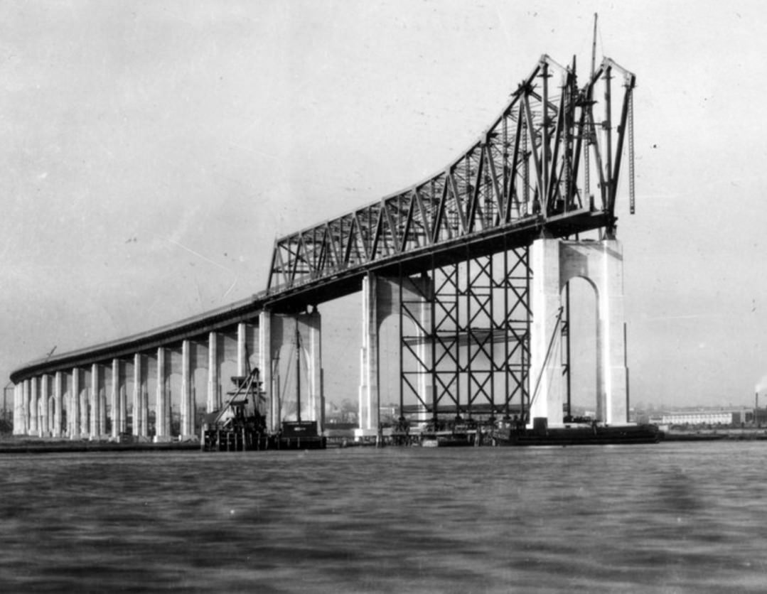 The Outerbridge Over The Arthur Kill, Under Construction, 1927.