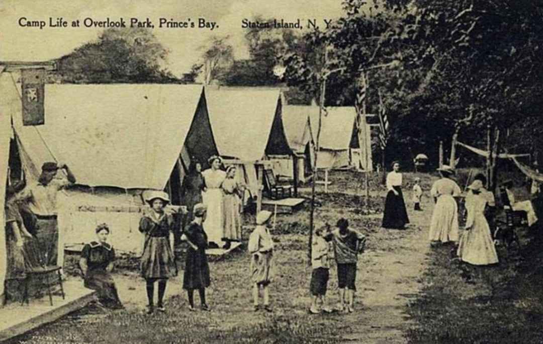 Prince'S Bay, Camps At Overlook Park, 1910.