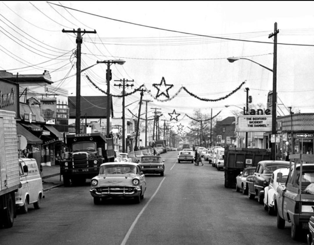 Holiday Time On New Dorp Lane, 1965.