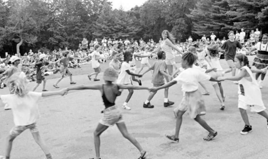 Children In Goodhue Center'S Osborne Day Camp In New Brighton Learn The Tarantella, An Italian Dance, During International Festival, 1995