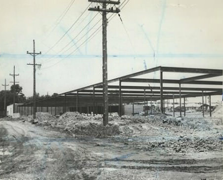 Oakwood Shopping Center Construction, Slated To Open In The Fall, 1964.