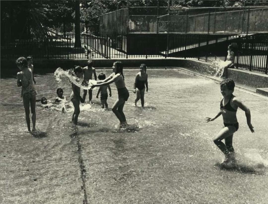 Children In The Wading Pool At Berry Houses, Dongan Hills, Staten Island, 1980.