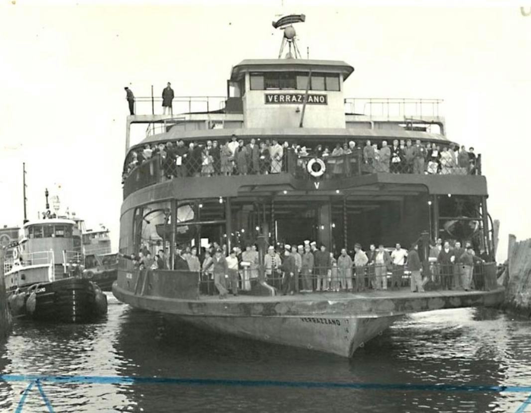 Staten Island Ferry Verrazzano, Named After Giovanni Da Verrazzano, Decommissioned In The 1980S, 1962.