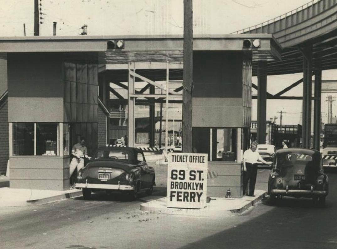Toll Booths Opened At The St. George Terminal Of The Ferry To Brooklyn, August 1950.