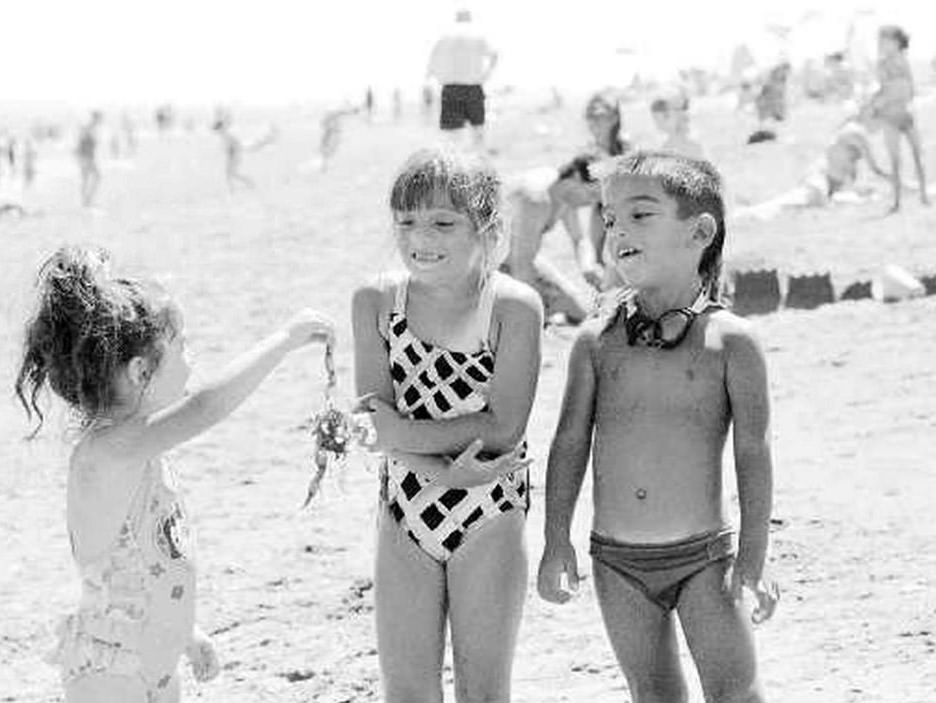 Jennifer Arpaia, 3, Holds Out A Crab For Her Cousins To See In Great Kills, 1995.