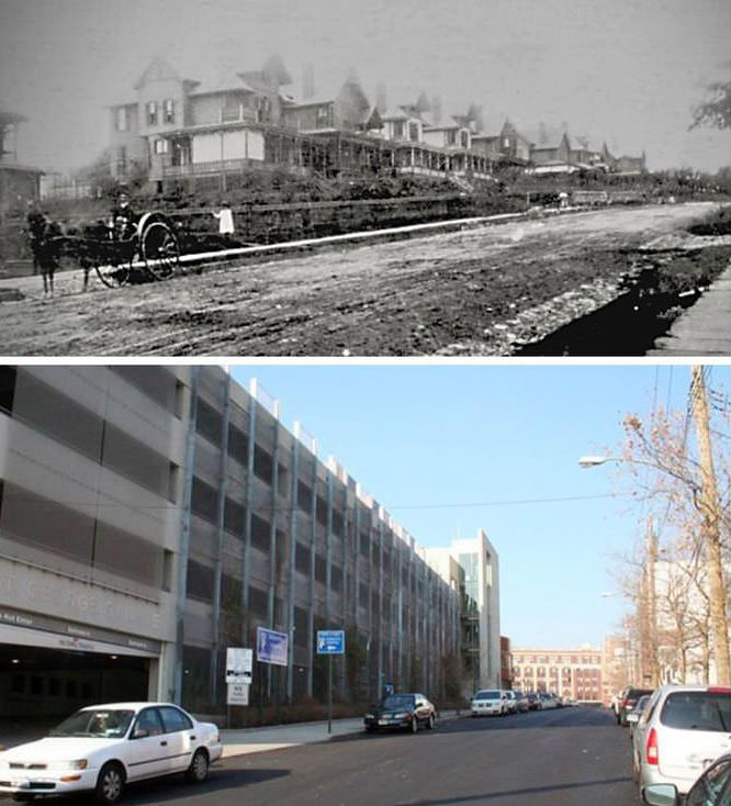 Central Avenue In St. George Has Gone Through Many Changes Over The Years, Including Horse-Drawn Carriages Being Replaced By A Parking Lot, 1916.