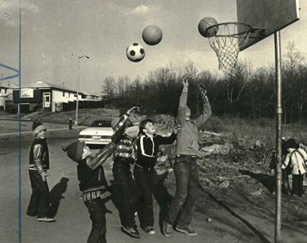Basketball And Soccer On Ramona Avenue In Huguenot, Circa 1980.