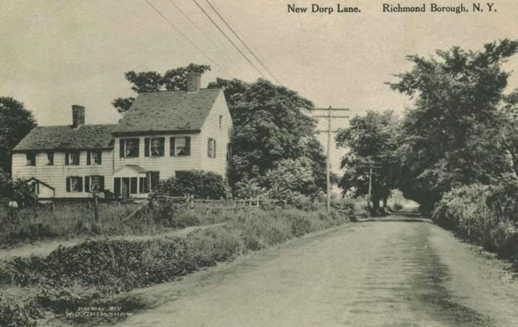 View Of New Dorp Lane, Staten Island, 1910S