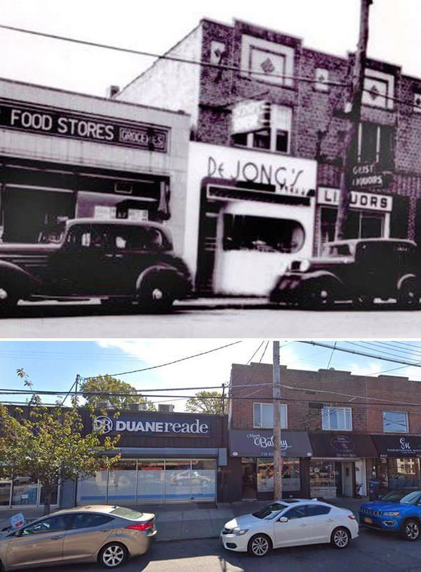 Forest Avenue Featuring A&Amp;Amp;P Grocery Store, Dejong'S Bakery, And Joe Geist'S Liquors, Circa 1940.