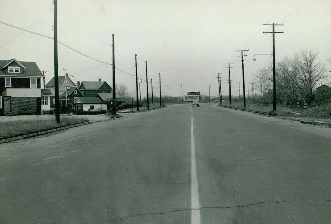 Forest Avenue In Mariners Harbor Near Home Depot, Goethals Bridge, And Elizabeth Ferry, Circa 1950S.
