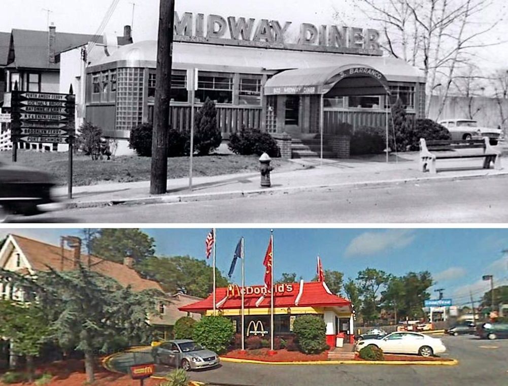 The Midway Diner Located At 803 Forest Avenues At Broadway In West Brighton Was One Of The Last Diners To Close In The 80S And Be Replaced By A Fast Food Chain.