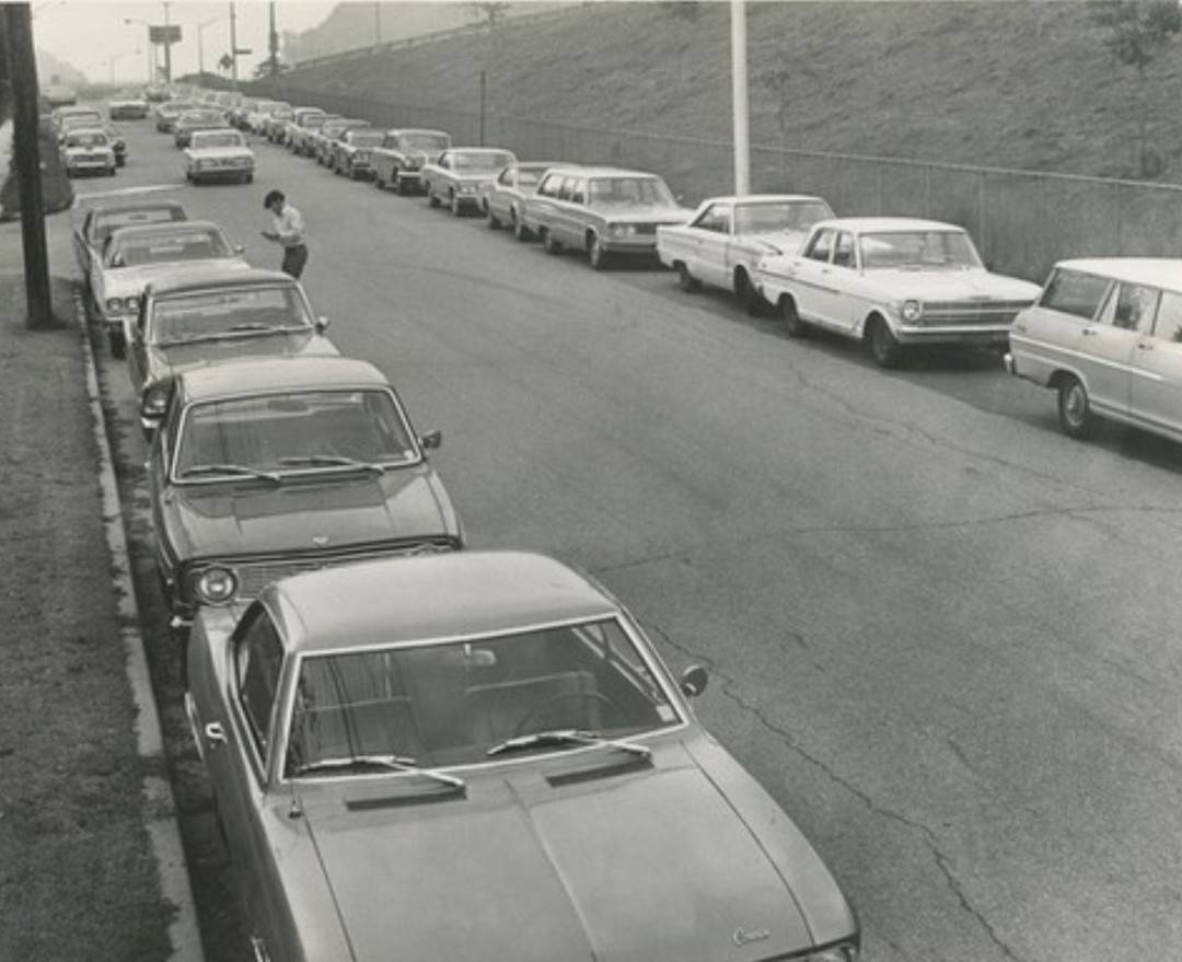 Crowded Parking Conditions Near Staten Island Community College, 1971