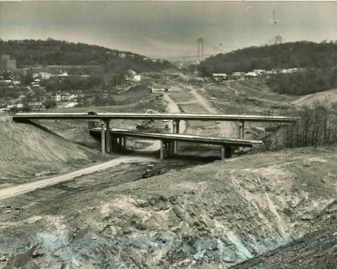 Push To Complete Bridge And Staten Island Expressway, May 1964.