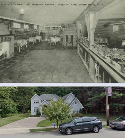 Hunter'S Tavern, 1297 Huguenot Avenue, Huguenot Park, Staten Island, N.y. [Dining Area With Hearth And Dance Floor], Now Is A Residential Home.