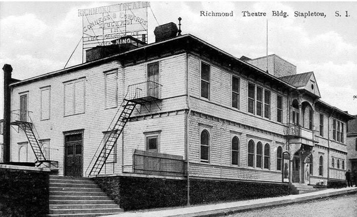 The Richmond Theatre In Stapleton, German-American Gymnasium Turned Theatre, Destroyed By Fire In The 1950S.