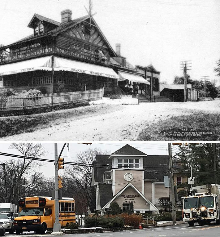 The Black Horse Tavern Located At Richmond And Amboy Roads In New Dorp, Owned By The Vanderbilt Family, Circa 1930.