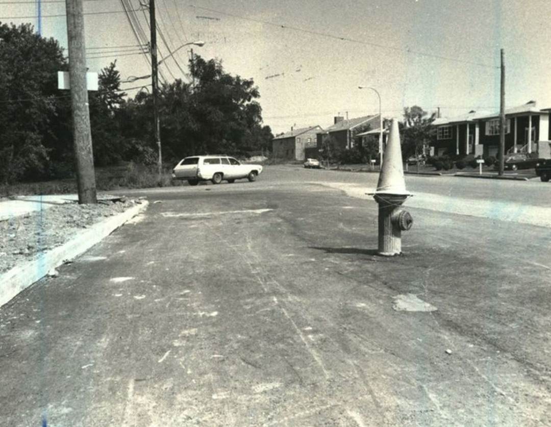 Beware Of A Fire Hydrant In The Middle Of Woodrow Road Near Rossville Avenue, 1980.