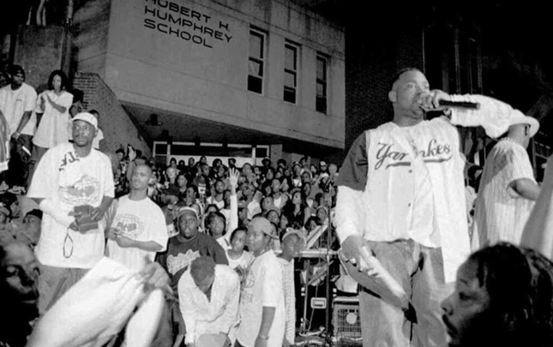 Wu-Tang Clan'S Raekwon Performs In Front Of P.s. 57 For Park Hill Day, 1997.