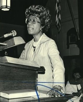 Representative Shirley Chisholm Makes A Point During An Address In Mariners Harbor, 1979.