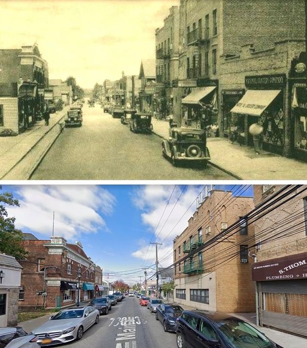 Main Street, Tottenville, And Now.